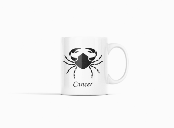 Cancer Printed Ceramic Coffee Mug 250 Ml