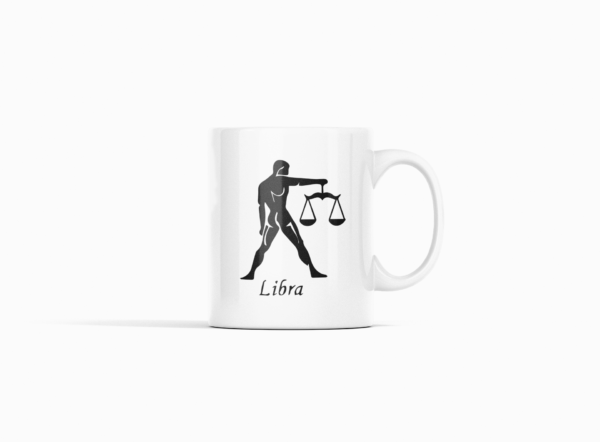 Libra Printed Ceramic Coffee Mug 250 Ml