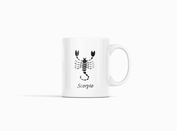 Scorpio Printed Ceramic Coffee Mug 250 Ml