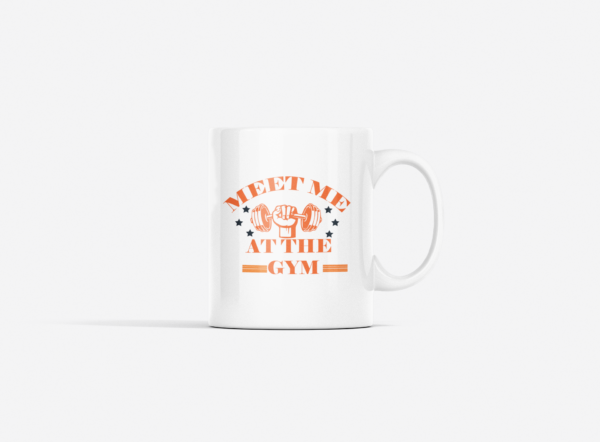 Meet Me At The Gym Printed Ceramic Coffee Mug 250 Ml