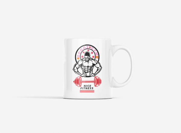 Goods Gym, Nice Fitness Printed Ceramic Coffee Mug 250 Ml