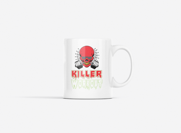 Killer Workout Printed Ceramic Coffee Mug 250 Ml