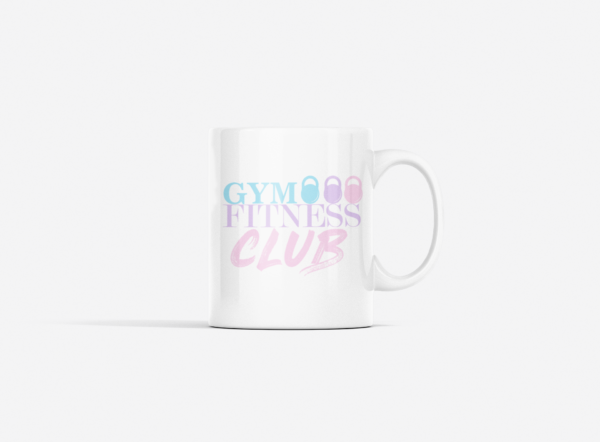 Gym, Fitness, Club, Printed Ceramic Coffee Mug 250 Ml