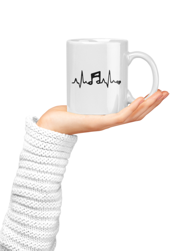 Music is my life Printed Ceramic Coffee Mug 250 Ml - Image 2