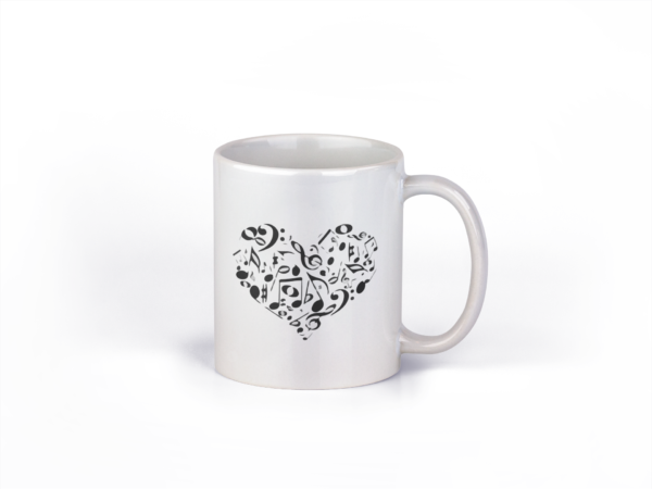 Musical Instrument Printed Ceramic Coffee Mug 250 Ml