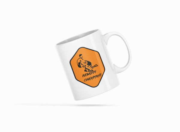 Kabaddi Champions Printed Ceramic Coffee Mug 250 Ml - Image 3