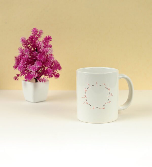 Just Breathe Printed 250 ml Ceramic Coffee Mug - Image 2