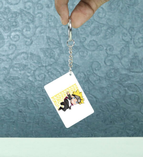 Boruto' New Generation - Printed White Anime Keychains Pack Of 2 - Image 3