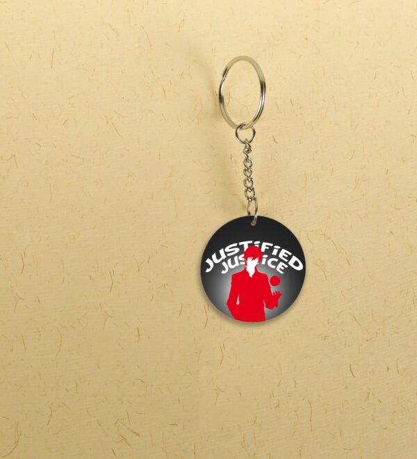 The Mastermind’s Claim of Justice - Anime Printed Round Keychains Pack of 2