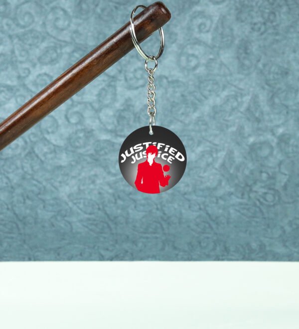 The Mastermind’s Claim of Justice - Anime Printed Round Keychains Pack of 2 - Image 2
