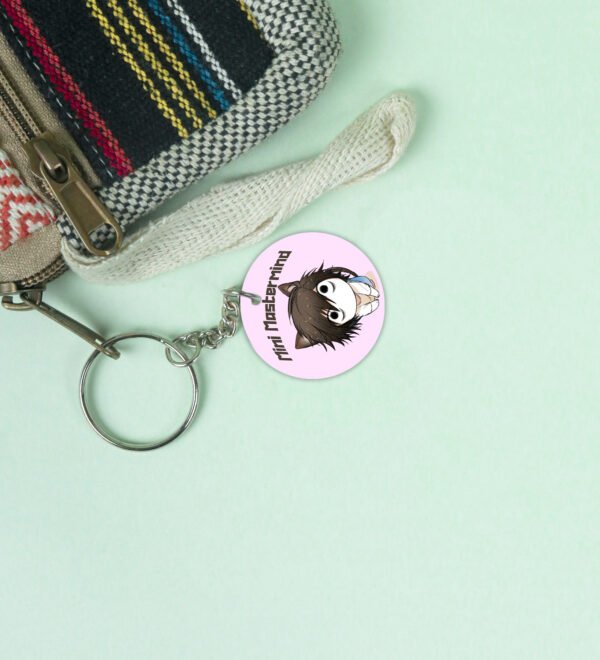 The Mini Mastermind of Strategy & Secrets - Anime Printed Round Keychains Pack of 2 - Image 3