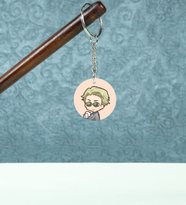 The Reliable Mentor with Impeccable Style - Anime Printed Round Keychains Pack of 2 - Image 2