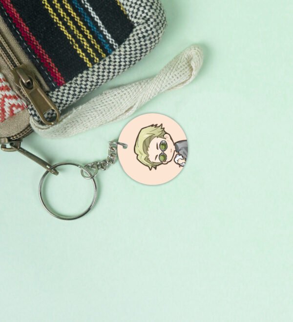 The Reliable Mentor with Impeccable Style - Anime Printed Round Keychains Pack of 2 - Image 3