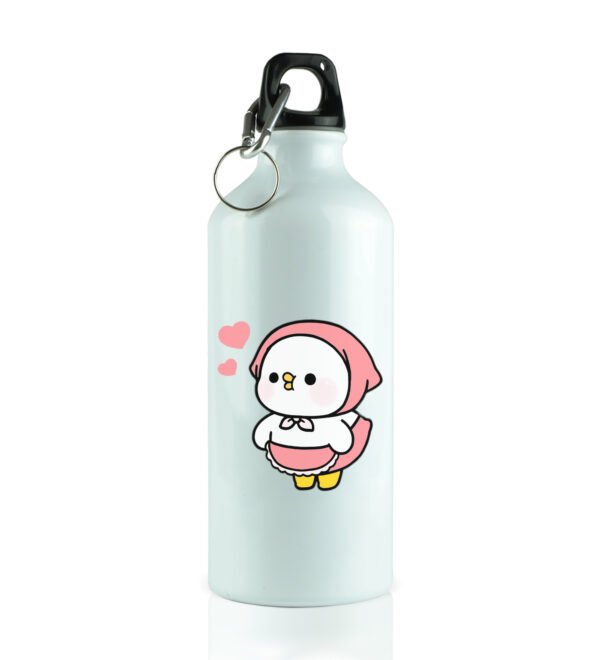 Duckling Chef with Apron Printed Aluminium Water Bottle 600ml