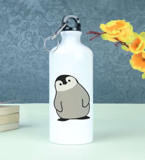 Sweet Penguin Scene Printed Aluminium Water Bottle 600ml - Image 4