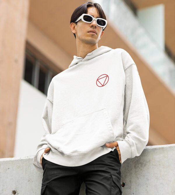 The Cursed Warrior: Bloodthirsty Legacy White Hoodie - Image 4