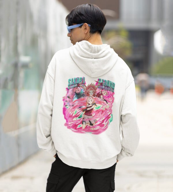 The Skilled Fighter: Will to Protect & Heal White Hoodie - Image 2