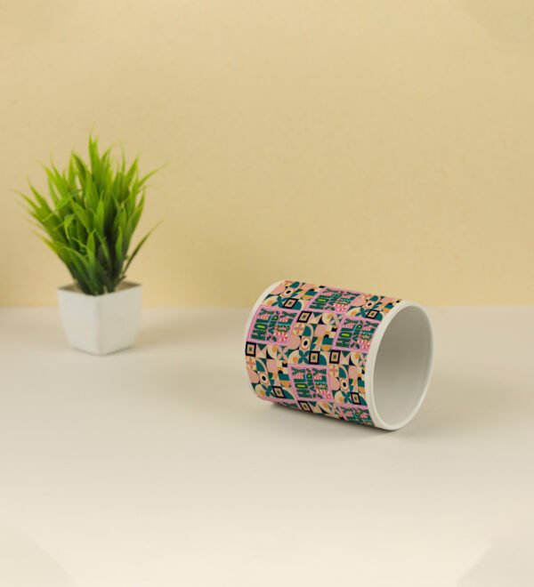 Cozy Up with Holy and Jolly Christmas Cheer Full Printed Coffee Mug - Image 2