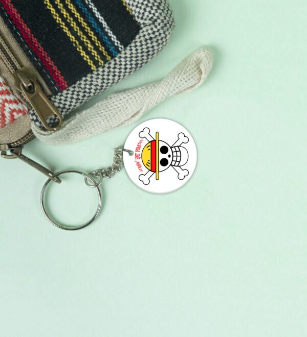 Flag of the Fearless Crew - Printed Round Anime Keychains Pack of 2