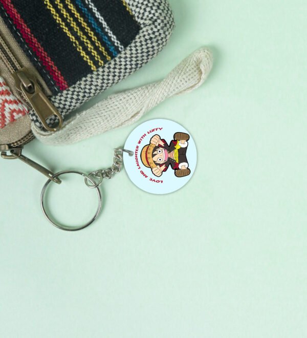 Determined Adventurer of Fun - Printed Round Anime Keychains Pack of 2