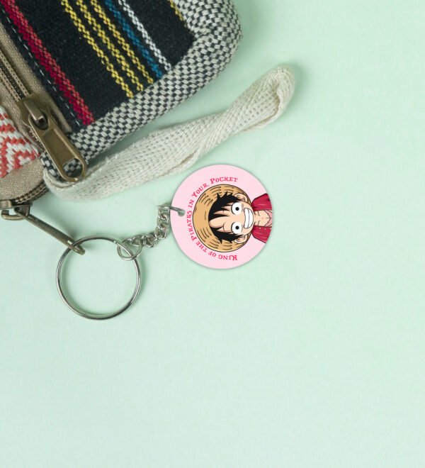 Little Captain of the Open Seas - Printed Round Anime Keychains Pack of 2