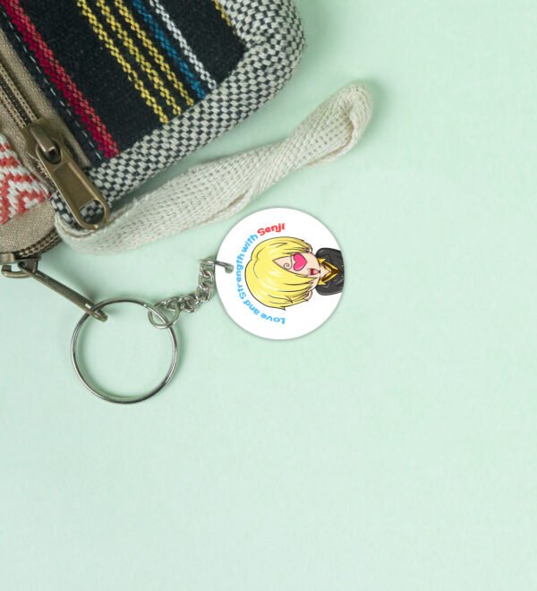 Strength Without Limits, Love Without End - Printed Round Anime Keychains Pack of 2