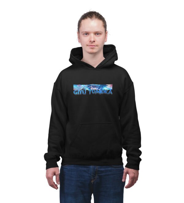 Pure Focus: Heart of the Storm Cotton Black Hoodie for Men