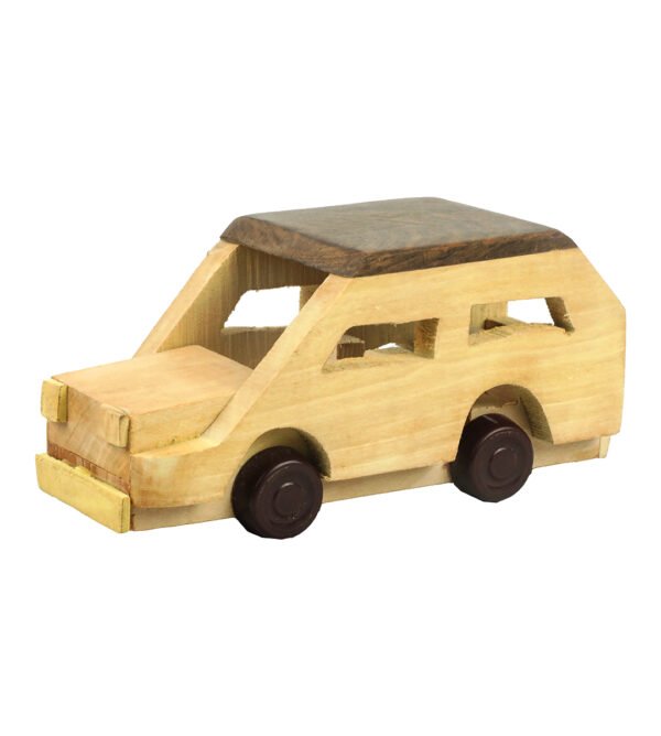 Natural Charm: Wooden Wheels Toy for Children and Home Decoration - Image 3