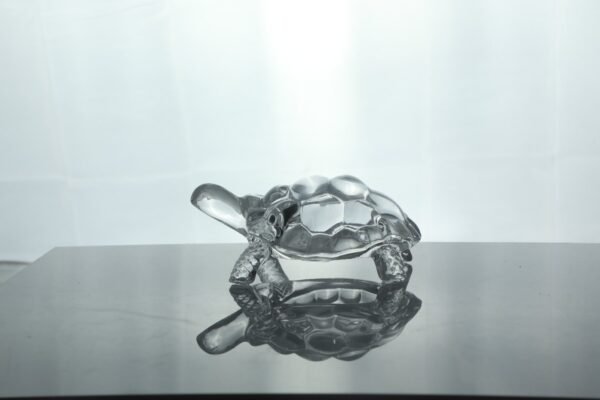 Peaceful Energy: Big Glass Tortoise Showpiece for Home and Office Balance - Image 5