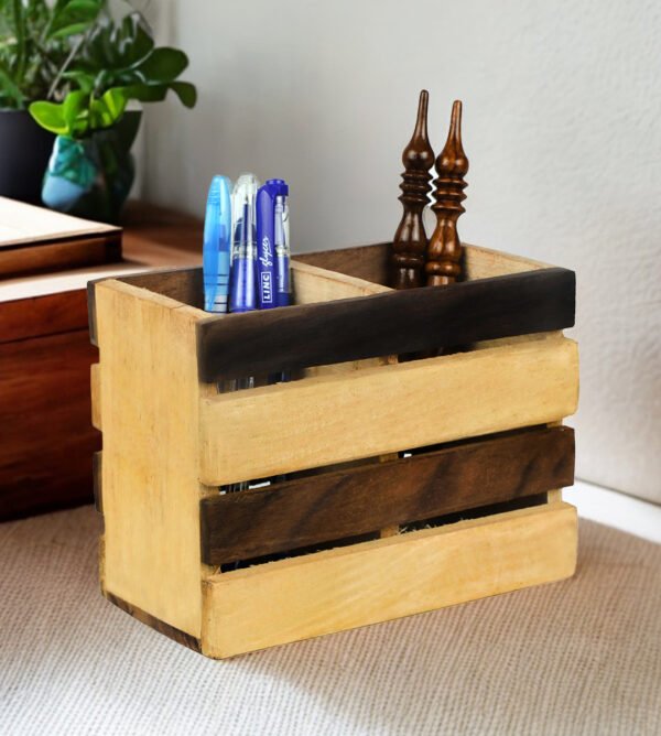 Compact Wooden Spoon Rest for Kitchen Eco-Friendly Utensil Holder Space-Saving Wooden Stand for Cooking Spoons and Tools - Image 5
