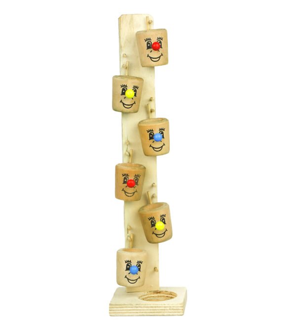 Smiley Playtime: Wooden Tree Ball Slider Game Set for Children - Image 3