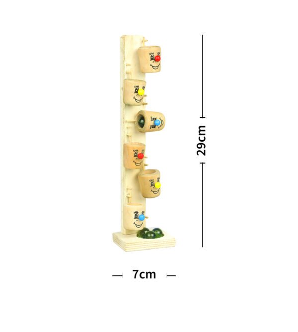 Smiley Playtime: Wooden Tree Ball Slider Game Set for Children - Image 6