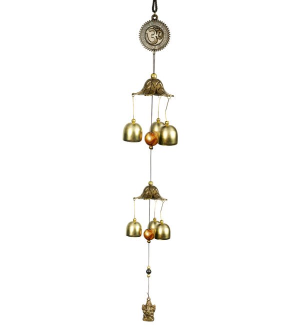 Blessings in the Breeze: Ganesh Wind Chime with Musical Bells for Home and Balcony - Image 2