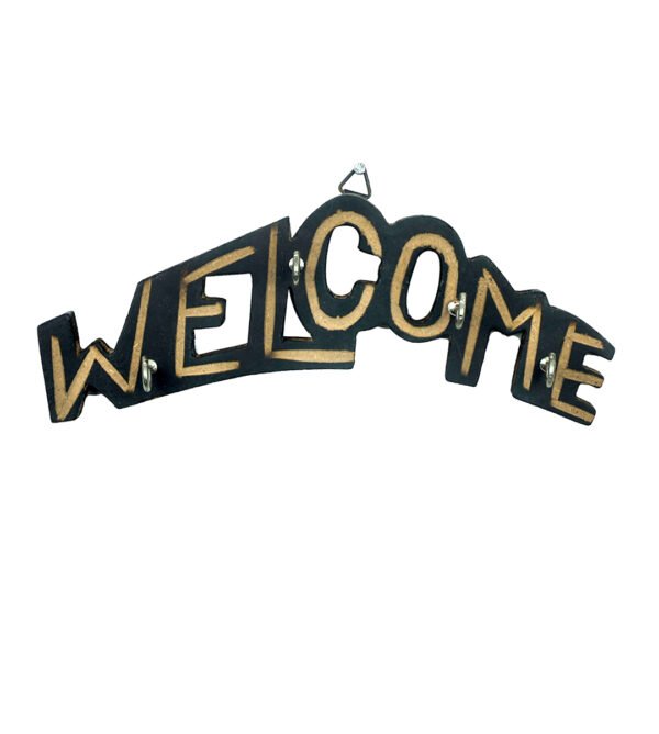 Welcome Key Holder Wooden Key Stand for Home Decor and Organization - Image 2