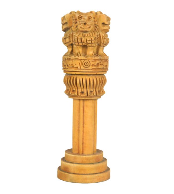 Lion's Legacy: Ashok Stambh Four Lions Pillars for Cultural Home Display (Set of 4) - Image 2