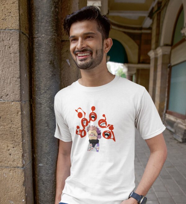 Faces Of Itadori Cotton Printed  Tshirt For Mens and Boys - Image 3