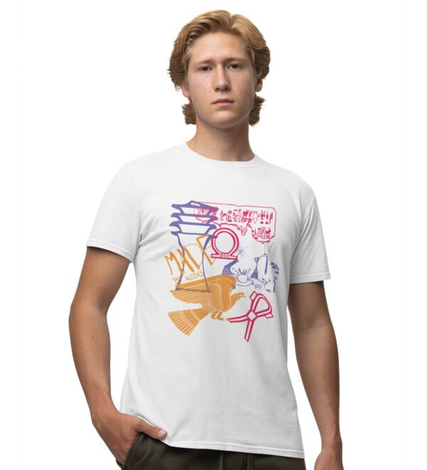 Alientist Printed Round White Neck T-Shirt for Men