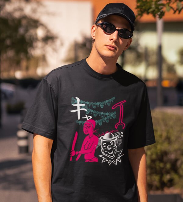 Real Life Printed Round Black Neck T-Shirt for Men - Image 3
