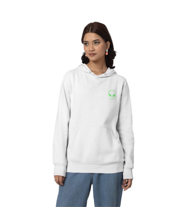 Cosmic Vibes: Tripp White Cotton Printed Hoodies For Women - Image 2