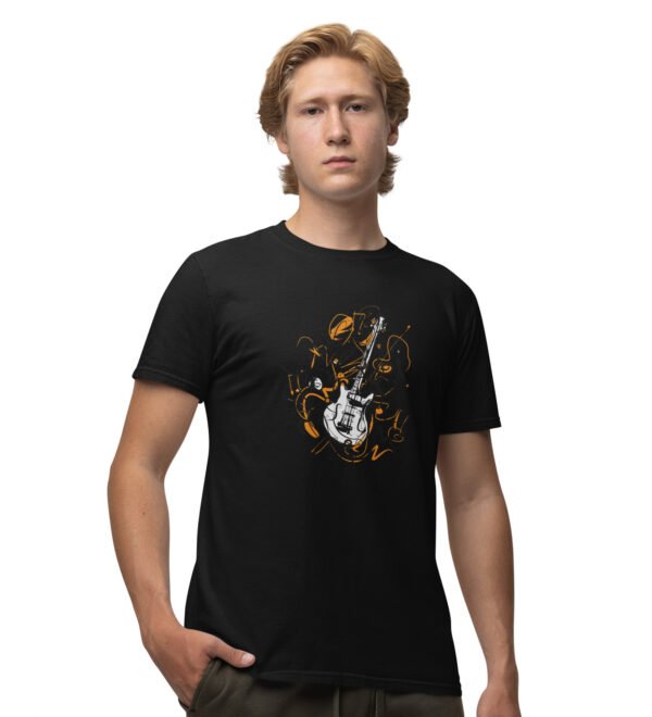 Wake Up And Work Out (BG Green) Black Round Neck Cotton Half Sleeved Men's T-Shirt with Printed Graphics