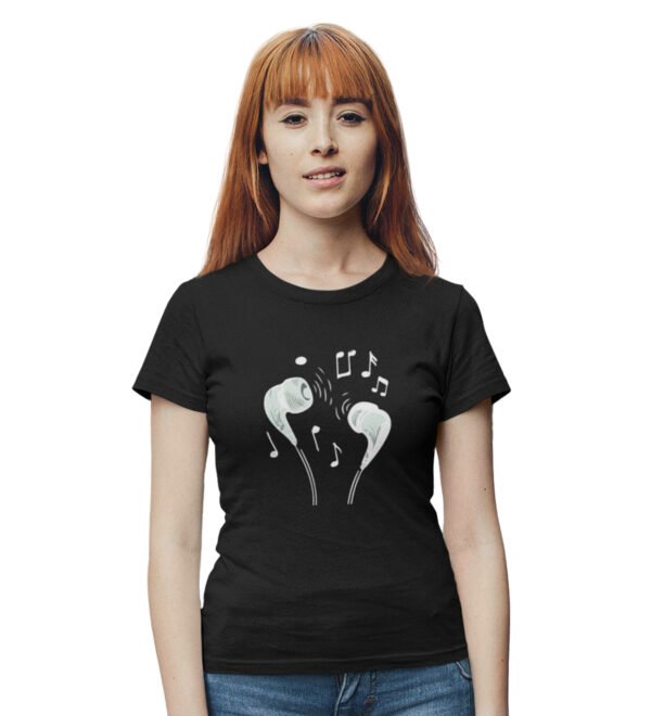 Piano Women (Black) Graphic Printed Regular Fit Half Sleeve
