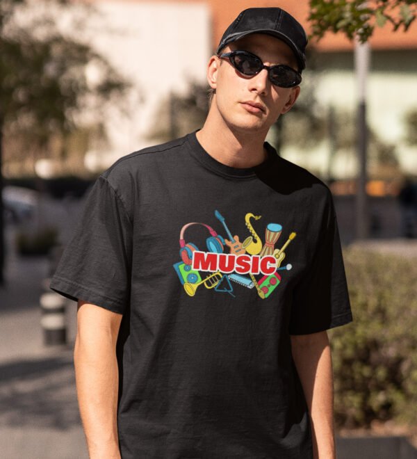 Go Home Black Round Neck Cotton Half Sleeved Men's T-Shirt with Printed Graphics - Image 2
