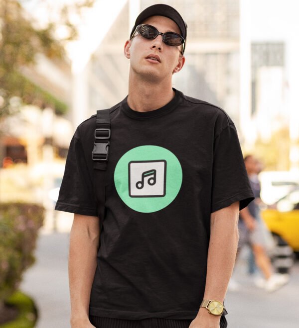 Another Night Black Round Neck Cotton Half Sleeved Men's T-Shirt with Printed Graphics - Image 3
