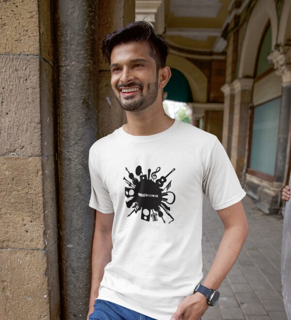 Do It Black Round Neck Cotton Half Sleeved Men's T-Shirt with Printed Graphics - Image 3