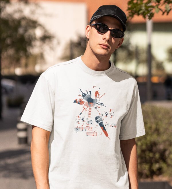 Harder Than Yesterday Black Round Neck Cotton Half Sleeved Men's T-Shirt with Printed Graphics - Image 2