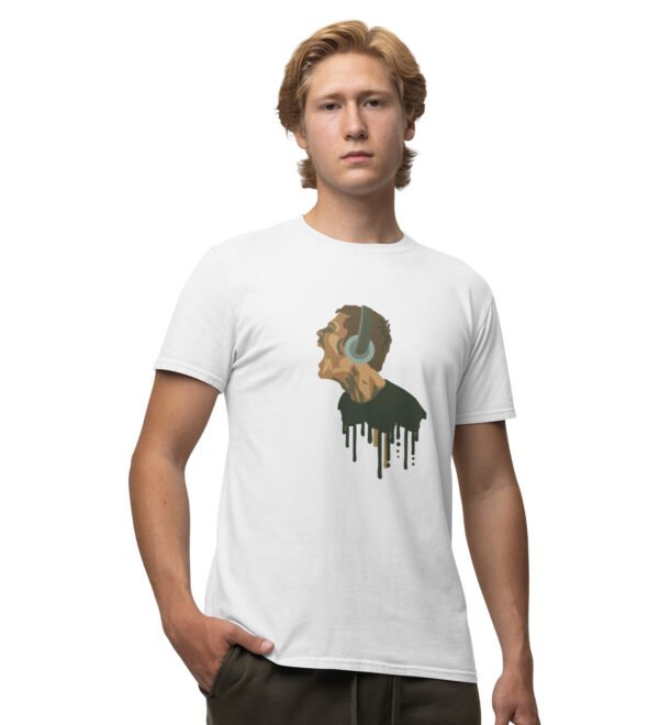 All About Fitness Black Round Neck Cotton Half Sleeved Men's T-Shirt with Printed Graphics