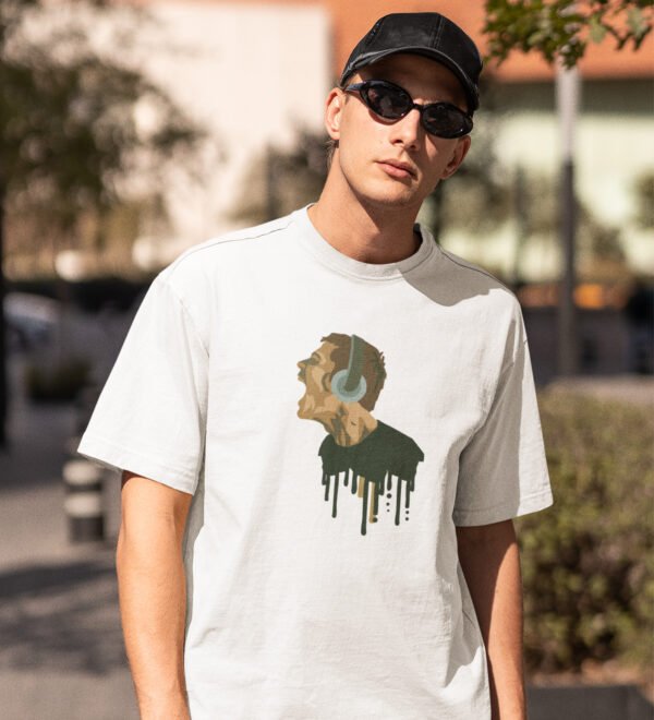All About Fitness Black Round Neck Cotton Half Sleeved Men's T-Shirt with Printed Graphics - Image 2