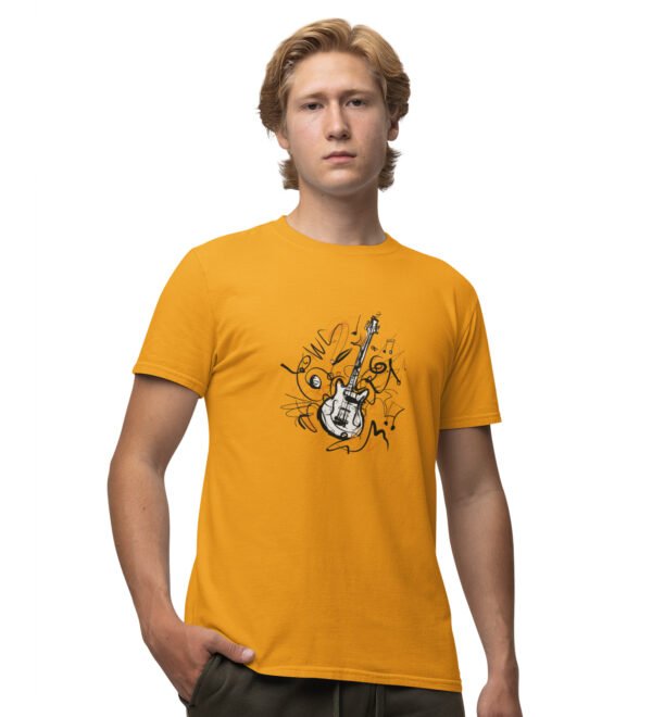Feel The Pain Black Round Neck Cotton Half Sleeved Men's T-Shirt with Printed Graphics