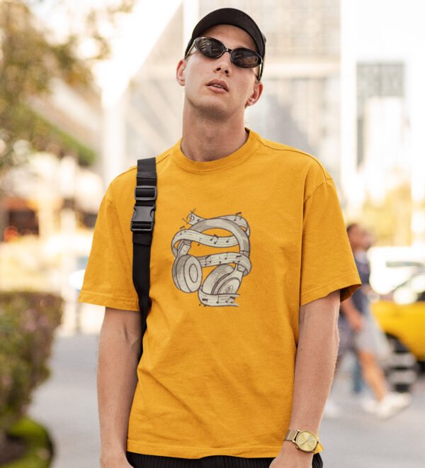 Only Work Hard Black Round Neck Cotton Half Sleeved Men's T-Shirt with Printed Graphics - Image 3