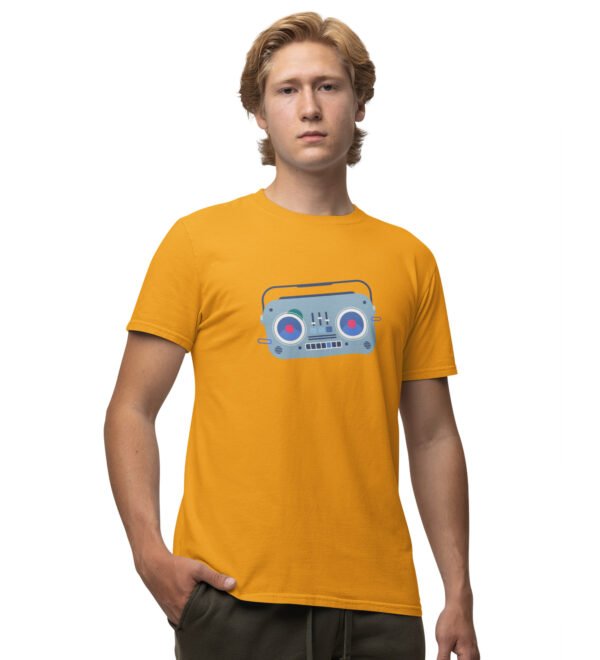 Gym Style Black Round Neck Cotton Half Sleeved Men's T-Shirt with Printed Graphics